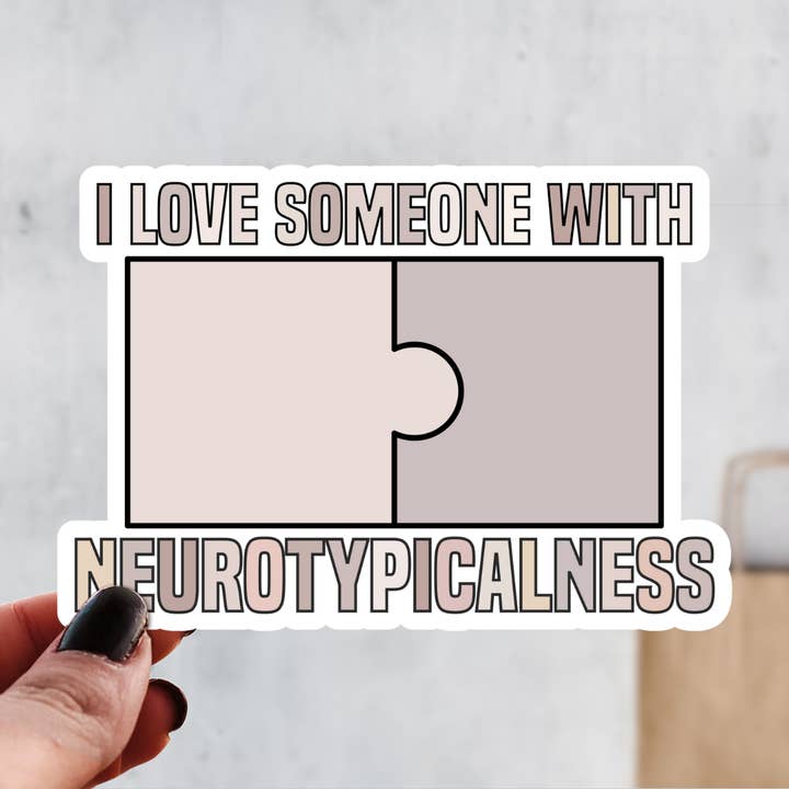 Neuro Spicy Sticker, I Love a Neurotypical. Funny Autism for wholesale by Pretty Toxic Stickers