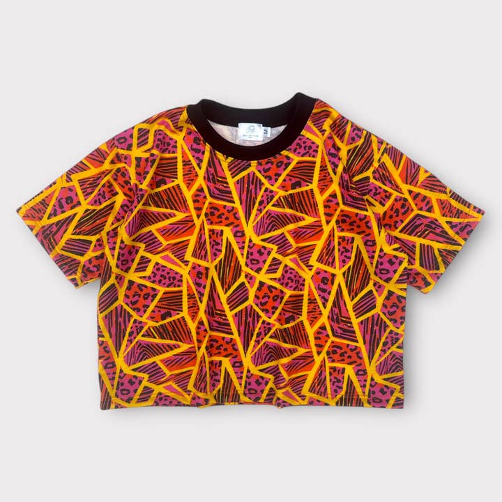 T-shirt surdimensionné imprimé Jungle Néon pour enfants pour la vente par Best Day Ever Kids