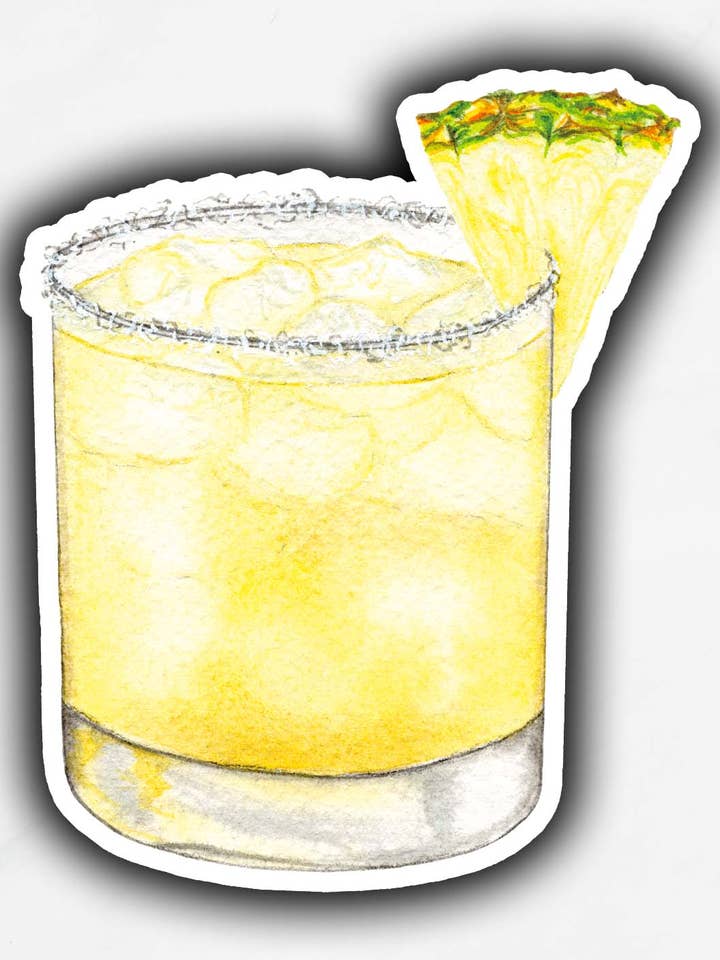 Autocollant Margarita à l'ananas pour la vente par Tammy Speed Design
