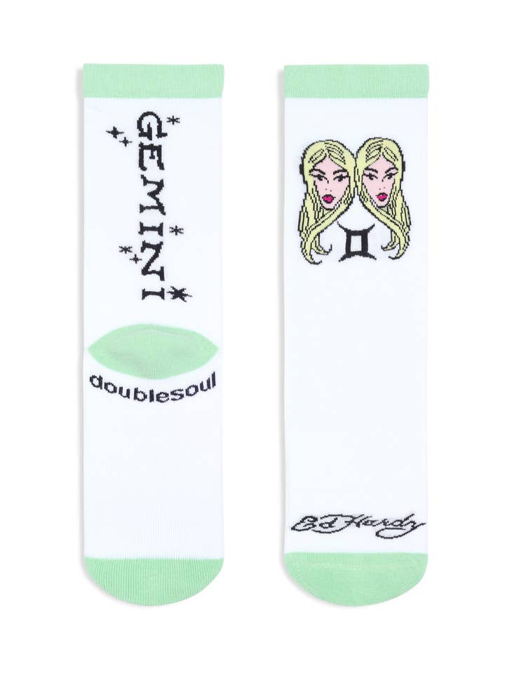 doublesoul - Vente Chaussettes – unisexe - Chaussette haute zodiaque Ed Hardy5