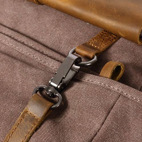 MyBackShops - Wholesale Backpack - Unisex - Bruxelles - Roll Up Hiking Adventurers - Army Green5