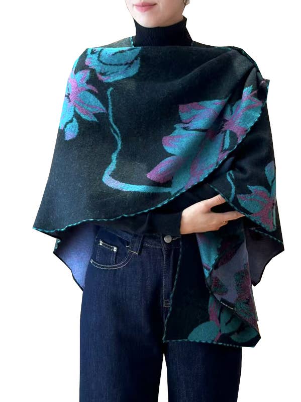 Purple Lotus Reversible Loop Wrap for wholesale by Winding River