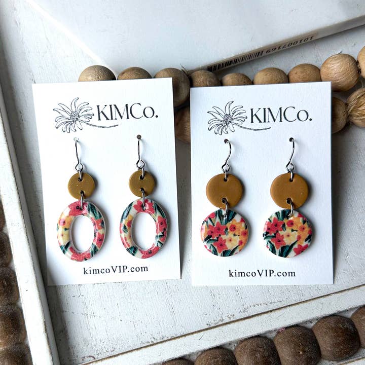 Polymeerklei Oorbellen - Alledaags - Narcissen voor wholesale door KIMCo.