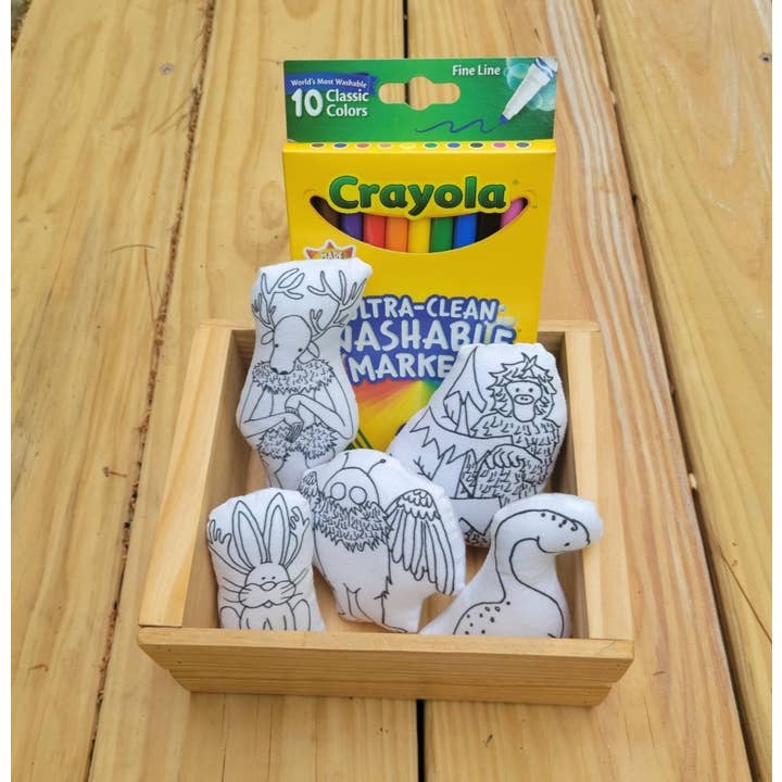 Cryptid Coloring Kit for wholesale by Drumming Beetle