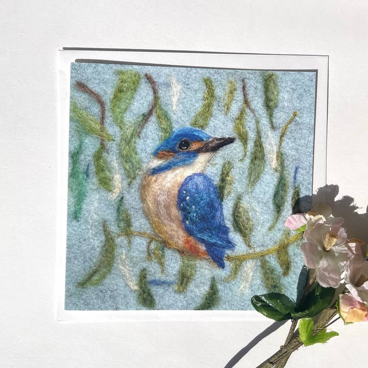 Sweet Liberty Belle - Wholesale Everyday Greeting Card - King Fisher Greeting Card - textured felt art5
