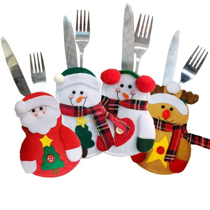 Bestekset - Kerstman Sneeuwpop - Kerstmis voor wholesale door Super Santa