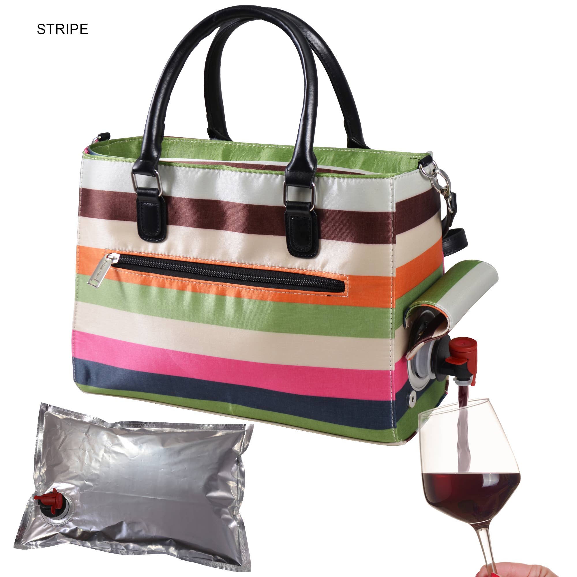 Primeware Inc. - Wholesale Wine Tote - Drink Purse | Insulated Wine Dispenser Classic Design8