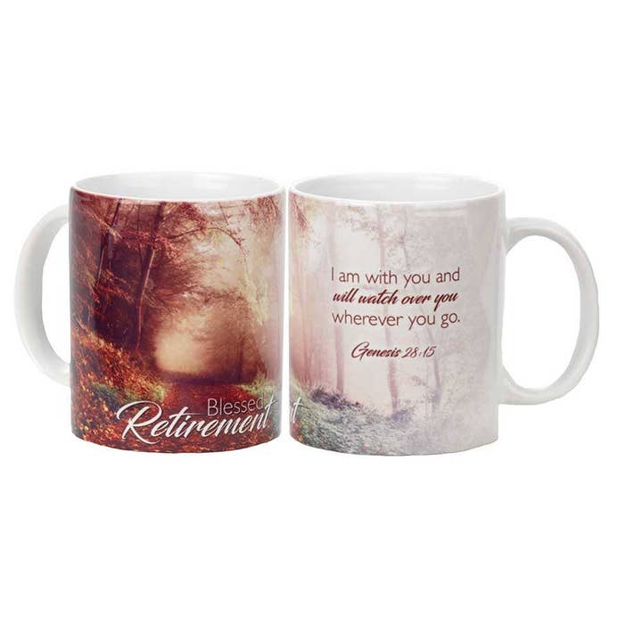 Blessed Retirement I Am With You Mug en céramique 11 oz pour la vente par Cottage Garden