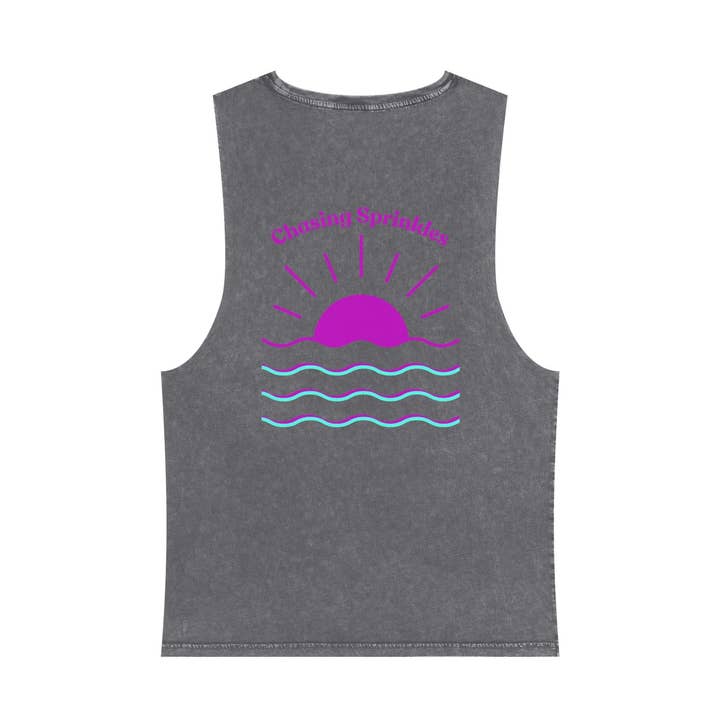 Chasing Sprinkles Unisex Stonewash Tank Top for wholesale by SprinkleBites