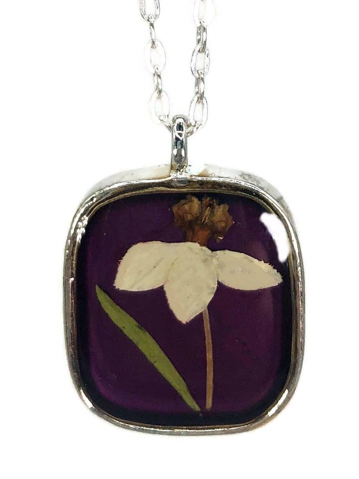 Birth Month Flower December Necklace for wholesale by Shari Dixon