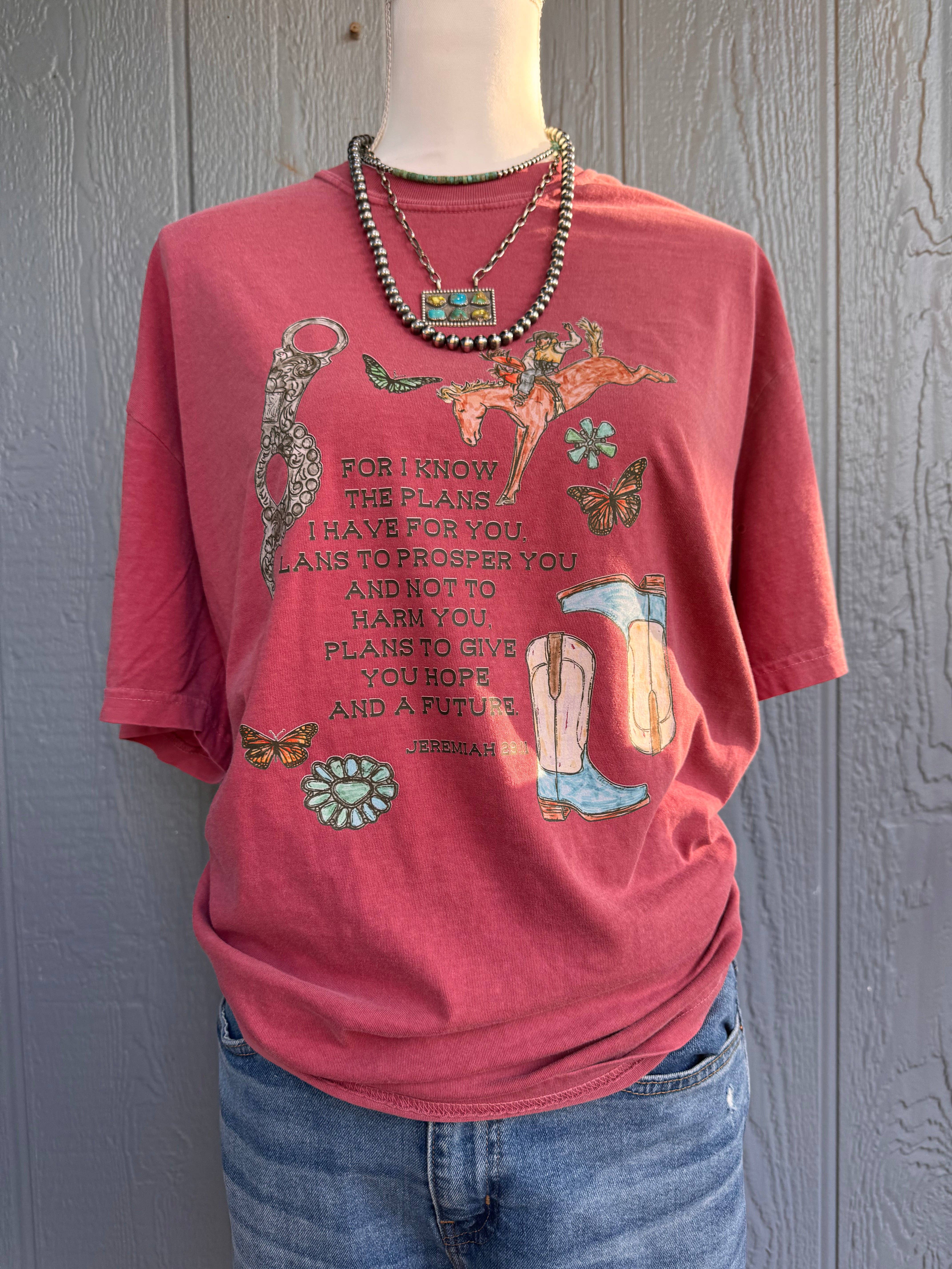 CraftsbysummerlynnLLC - Wholesale Screen Printed T-Shirt - Women's - Jeremiah 29:11 CC Top1