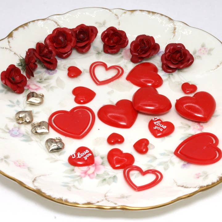 Hjerte & Roser Heart & Roses Special 28 stykker! Valentinsspecial! for engroshandel på Faire