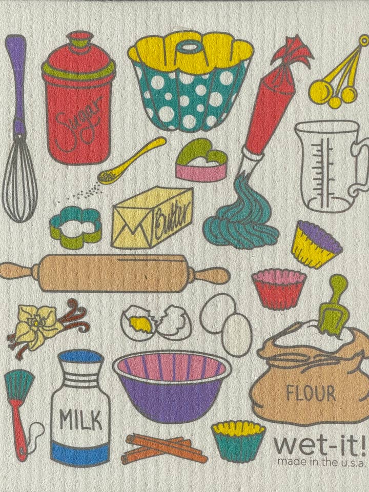 Baking Time Confetti Swedish Cloth for wholesale by Wet-it!