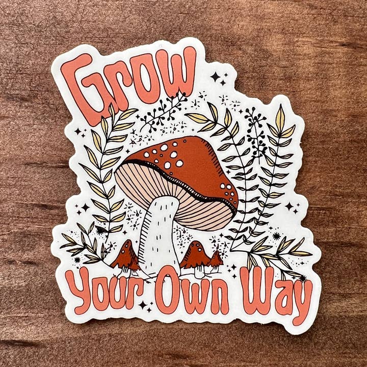 Grow Your Own Way Sticker - Vinyl - Weatherproof for wholesale by 208 Tees