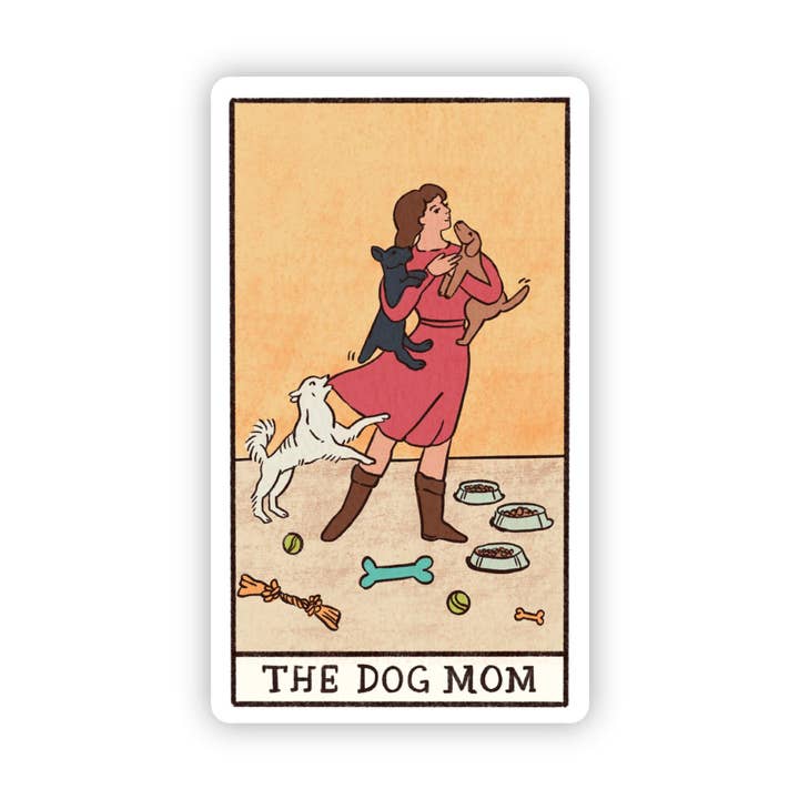 Big Moods - Wholesale Sticker - "The Dog Mom" Tarot Card Sticker1