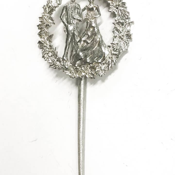 House of Morgan Pewter – Großhandel Kuchen-/Cupcake-Topper – Hochzeitstortenaufsatz Braut und Bräutigam — Verlobungs-Geschenk3