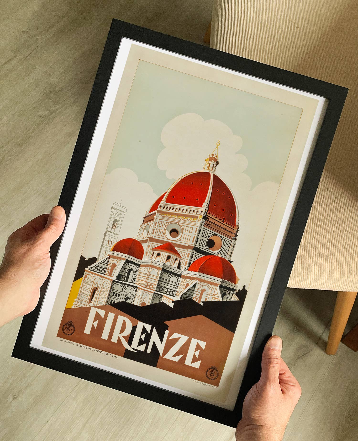 The Curious Desk – wholesale Poster – Firenze (Florens, Italien) 1930-talets reseaffisch1