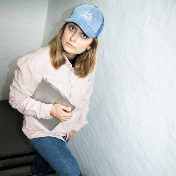 VAER - Wholesale Baseball Cap - Unisex - Denim Whirl Sustainable Cap — Upcycled5