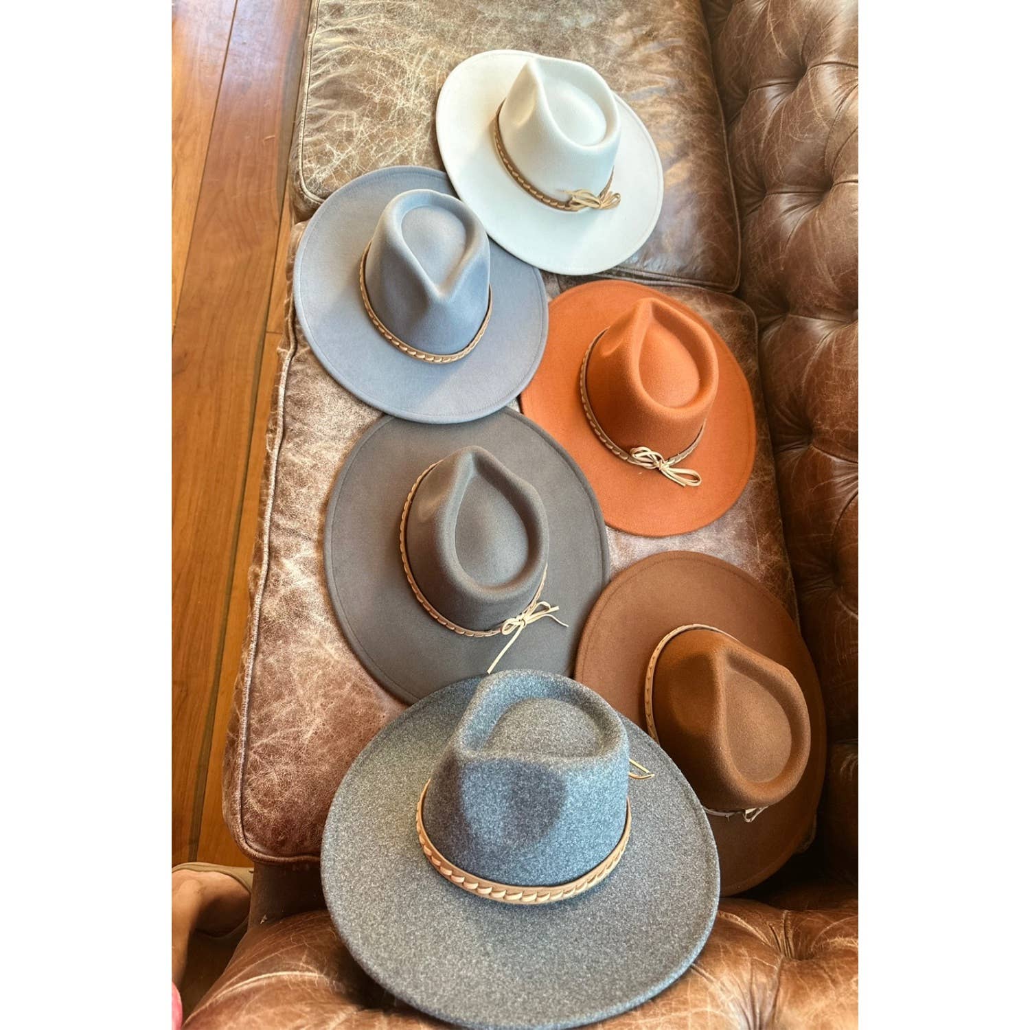 Bella Betty – wholesale Fedora – Women’s – Wide Brim Vegan Felt Rancher Hat with Braid Leather9