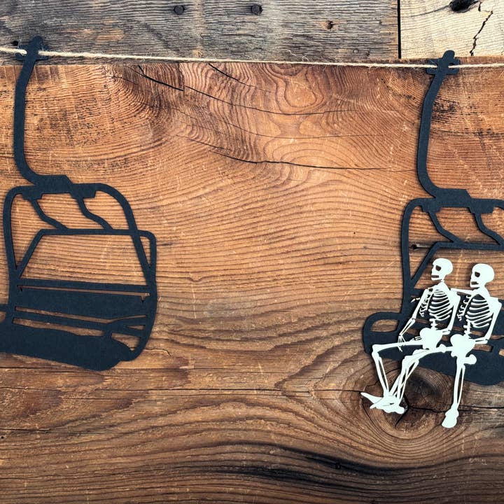 Black The Halloween Chairlift Garland for wholesale on Faire4