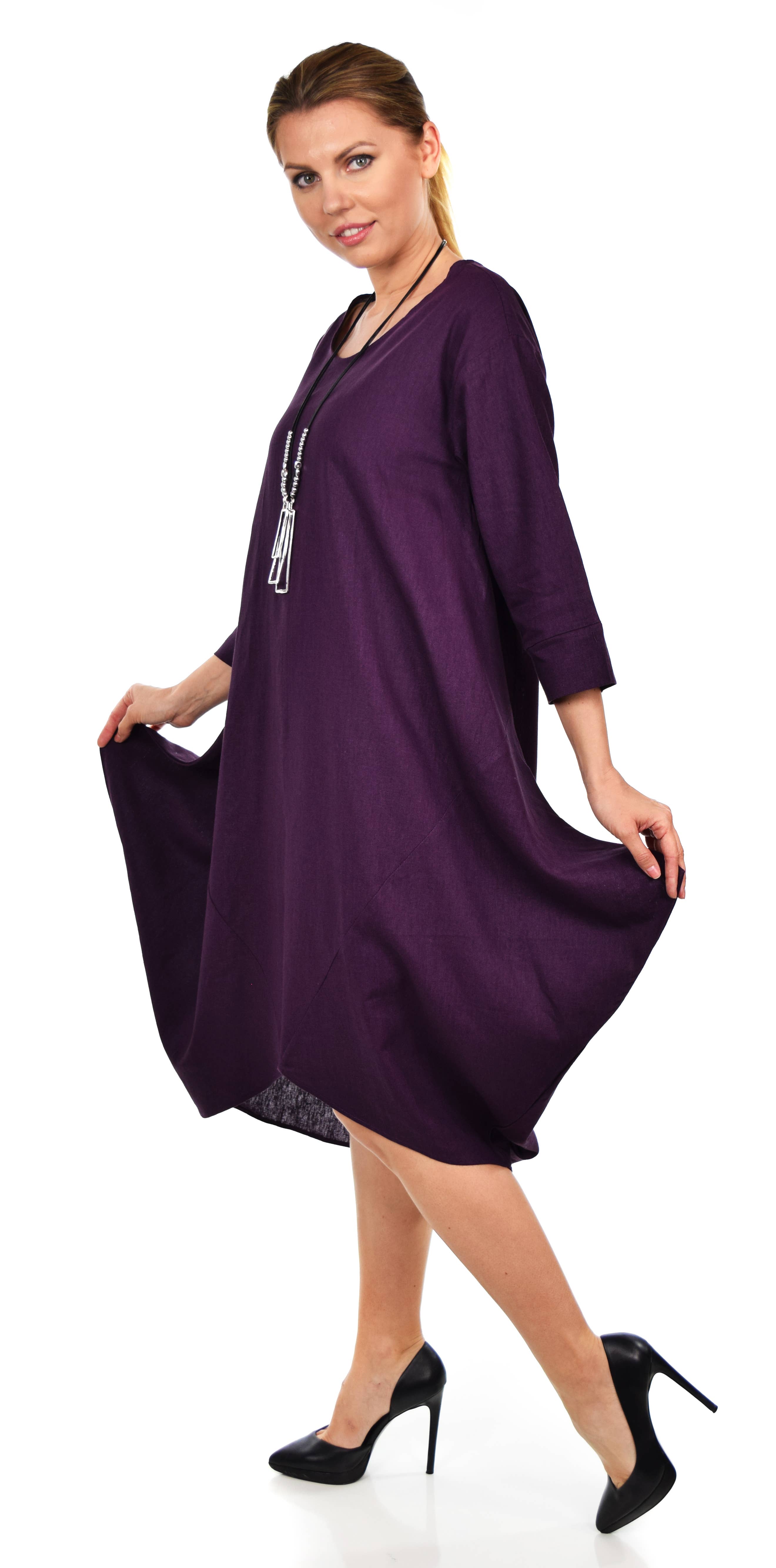 LINEN AND GAUZE - Wholesale Dress - Women's - 5089 : linen lagen look dress, Quirky Dress5