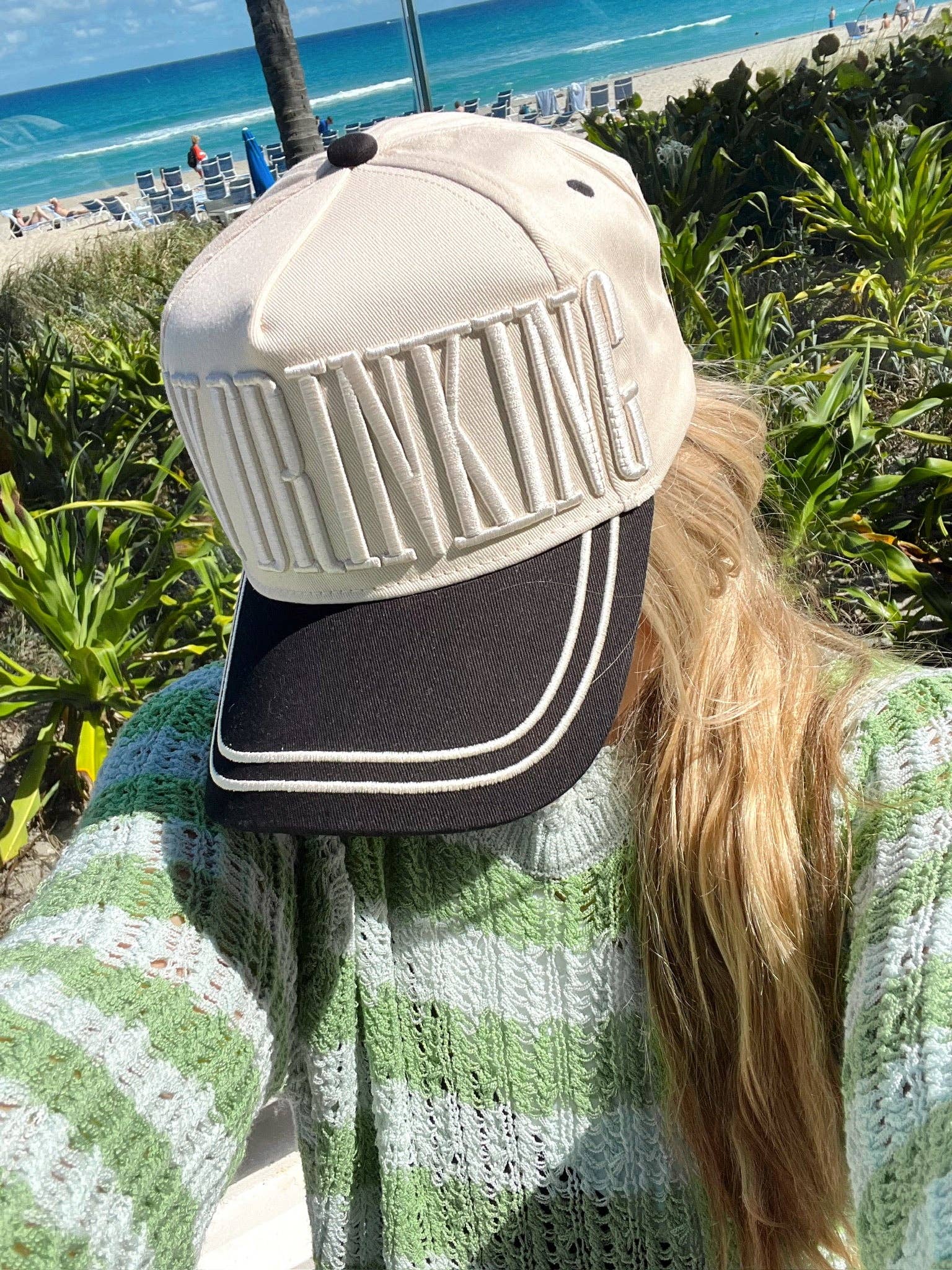 KENZKUSTOMZ - Wholesale Trucker Hat - Women's - Day Drinking - Black Vintage Trucker Hat1