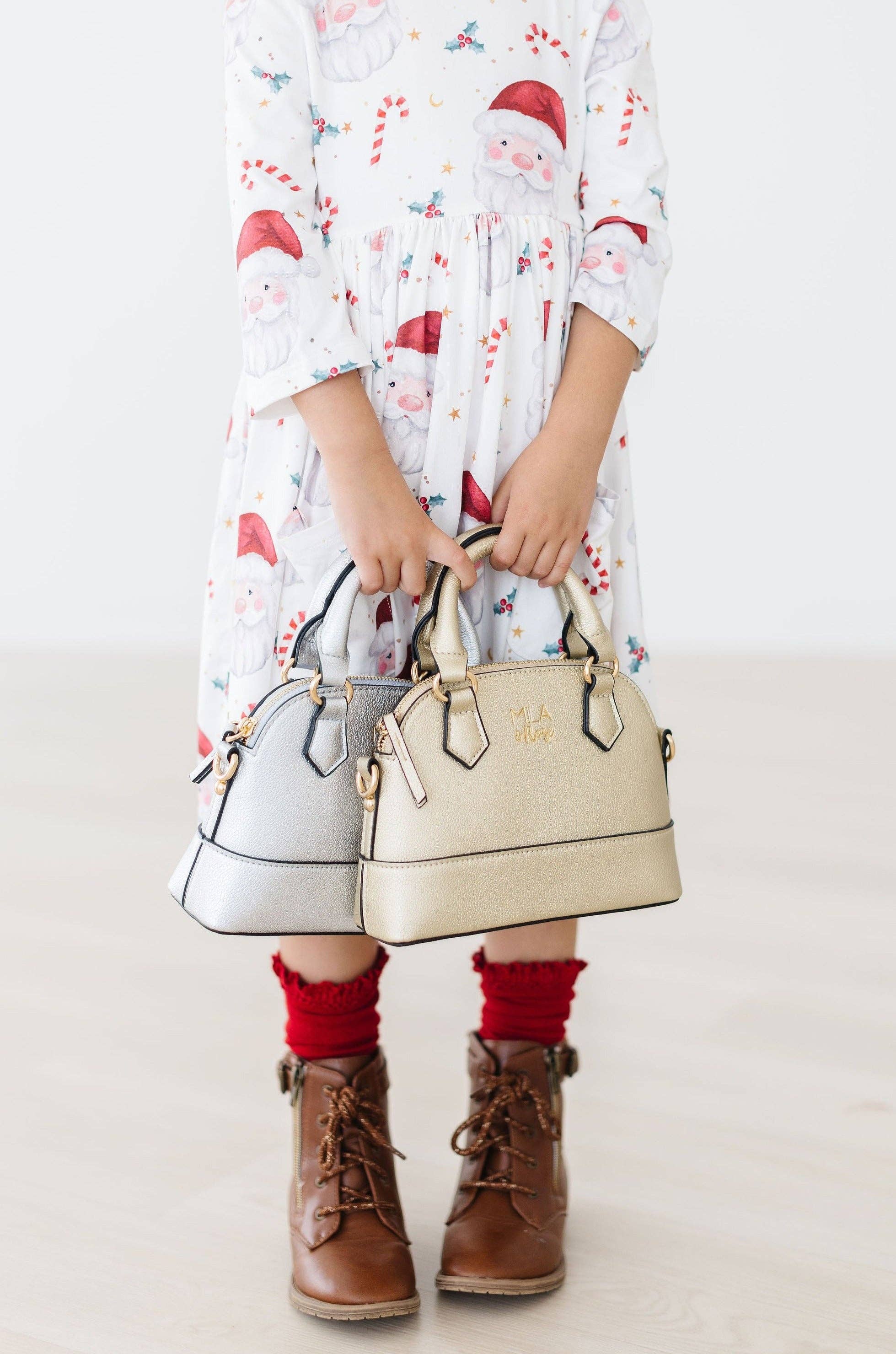 Mila & Rose - Wholesale Crossbody Bag - Kids - Gold Metallic Girl's Crossbody Purse2