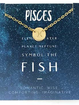 Fiskene Astrologi Halskæde for engroshandel hos Selah Vie
