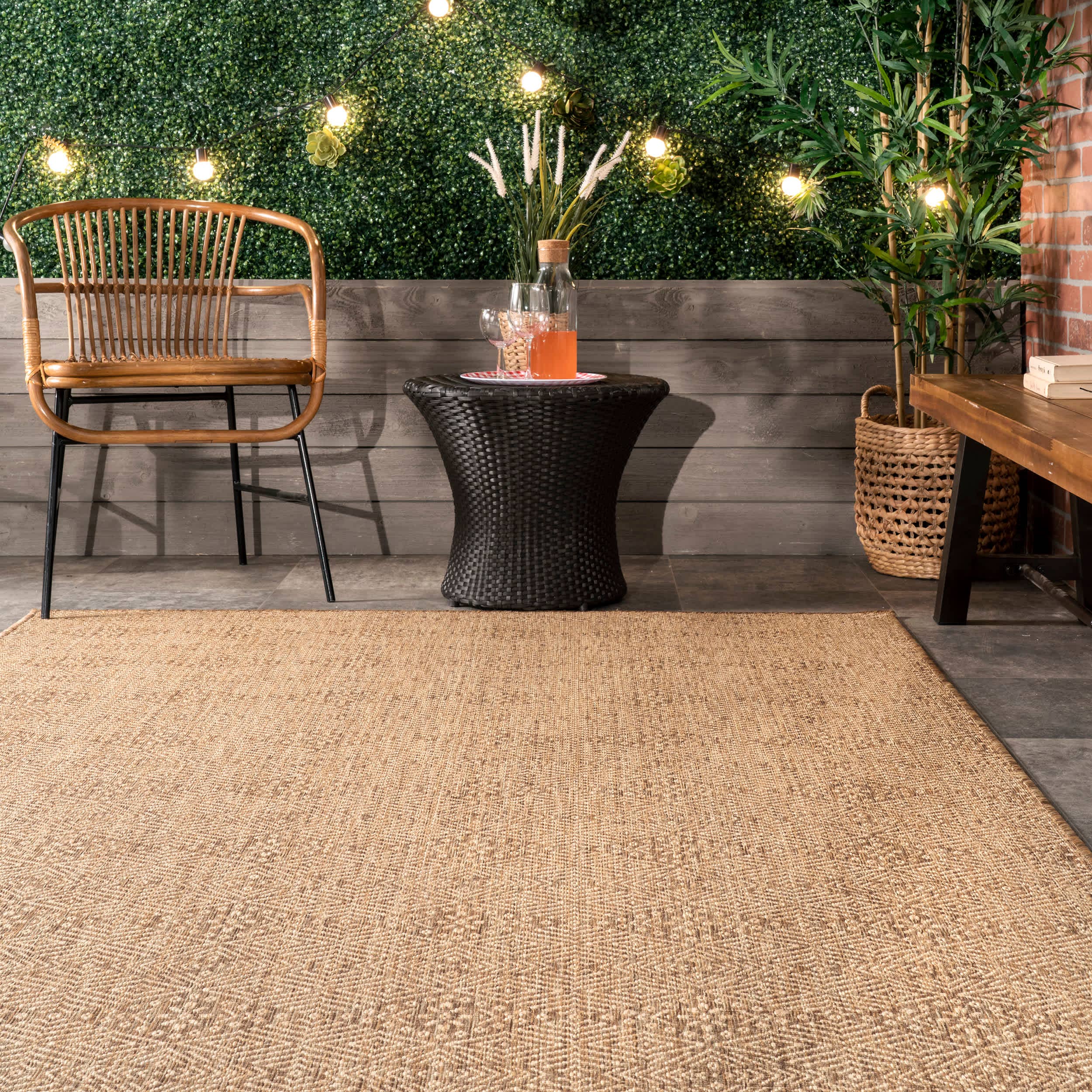 Beige Chandler Elegant Indoor/Outdoor Area Rug for wholesale on Faire6