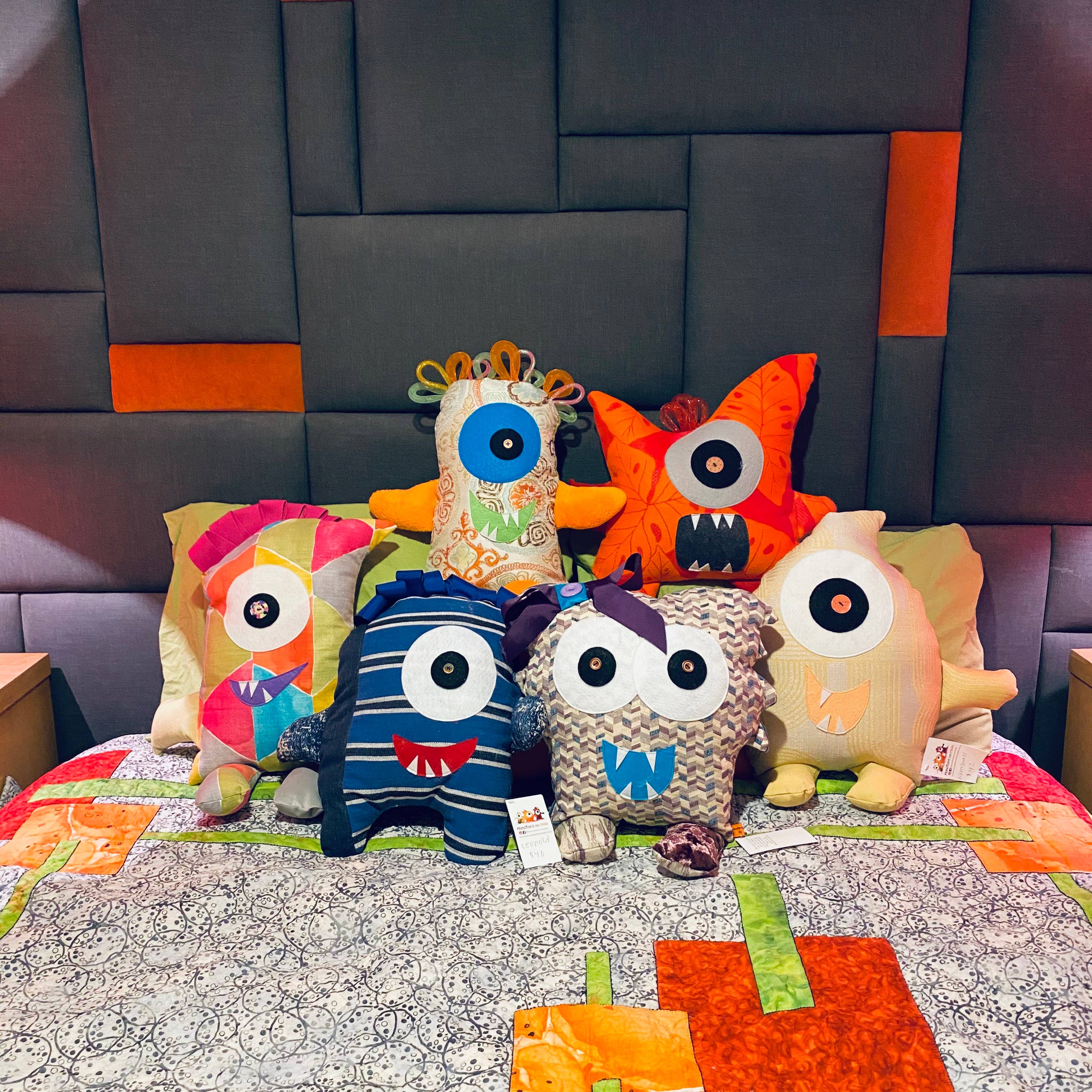 Monsters On Main - Wholesale Throw/Decorative Pillow - Small Monster Bundle - 8 Pk4