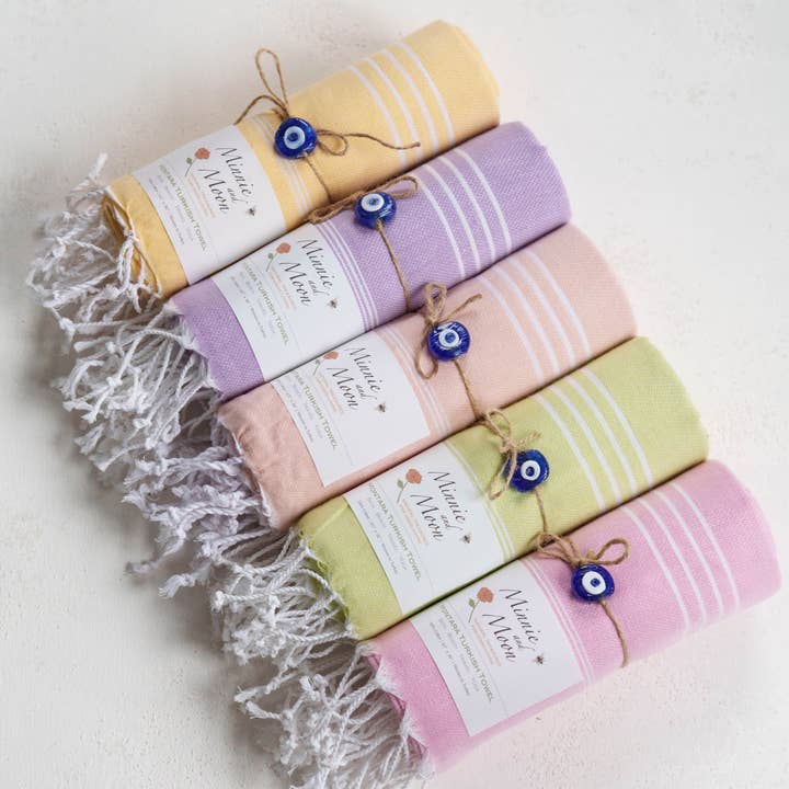 Montara Collection Turkish Towels for wholesale by Minnie and Moon