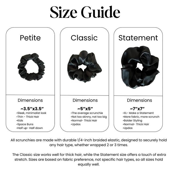 Tana’s Scrunchies - Wholesale Scrunchie - Women's - Garnet Satin Scrunchie