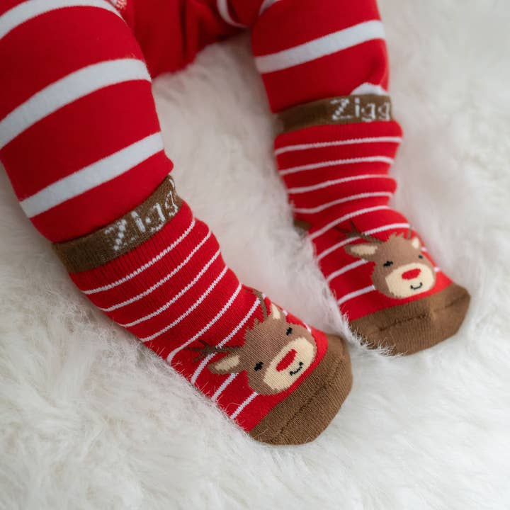 Ziggle Baby - Wholesale Socks - Baby - Reindeer and Pudding Sock Set3