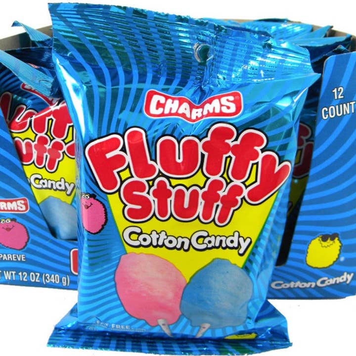 I Got Your Candy - Wholesale Cotton Candy - Charms Fluffy Stuff Cotton Candy 1oz - 12ct