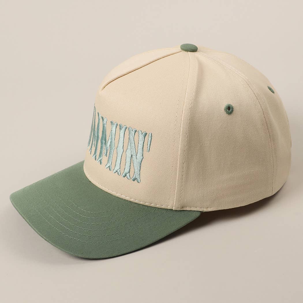 Fashion City – wholesale Trucker hat – Unisex – MOMMIN' Letter Embroidery Two-Tone Trucker Hat22