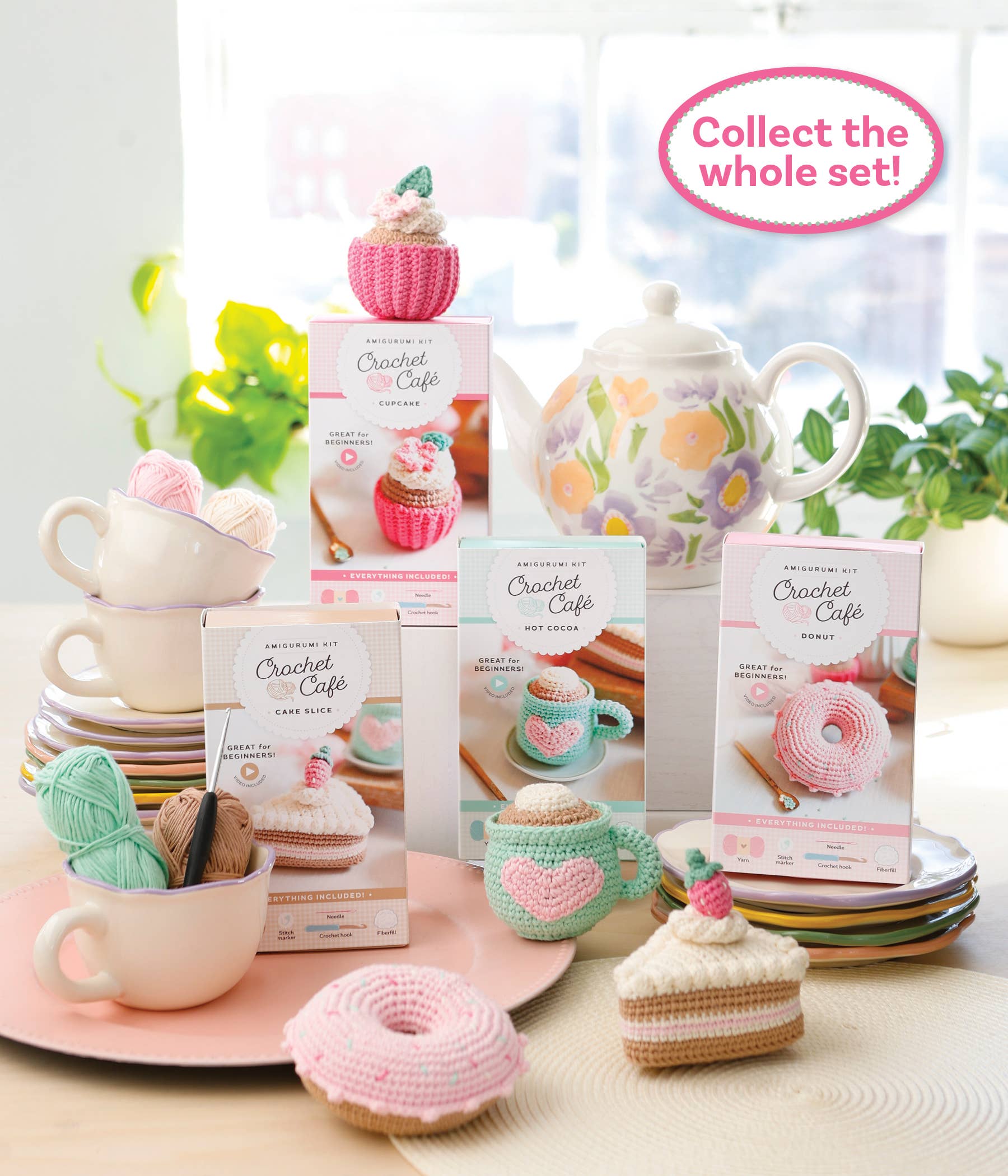 Schiffer Publishing - Wholesale Knitting/Crochet Supplies - Crochet Café Amigurumi Kit Cake Slice2