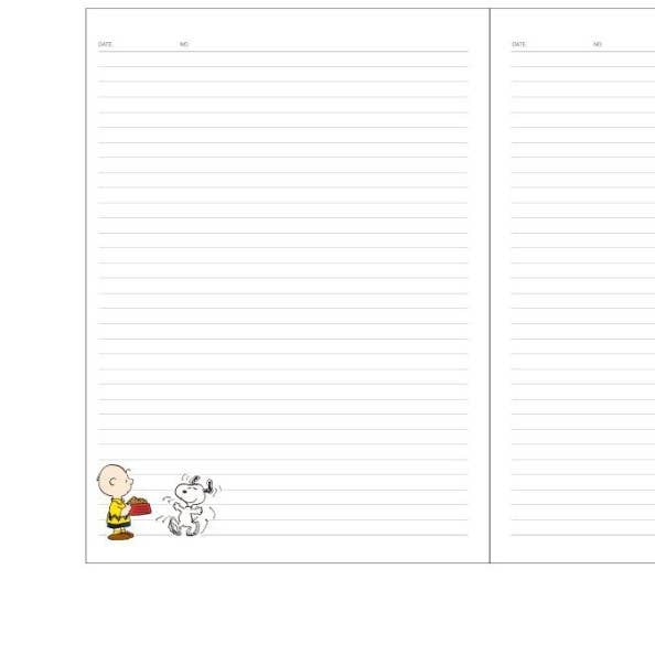K_Wonderland - Wholesale Notebook - Peanuts Snoopy & Friends Line Note Book