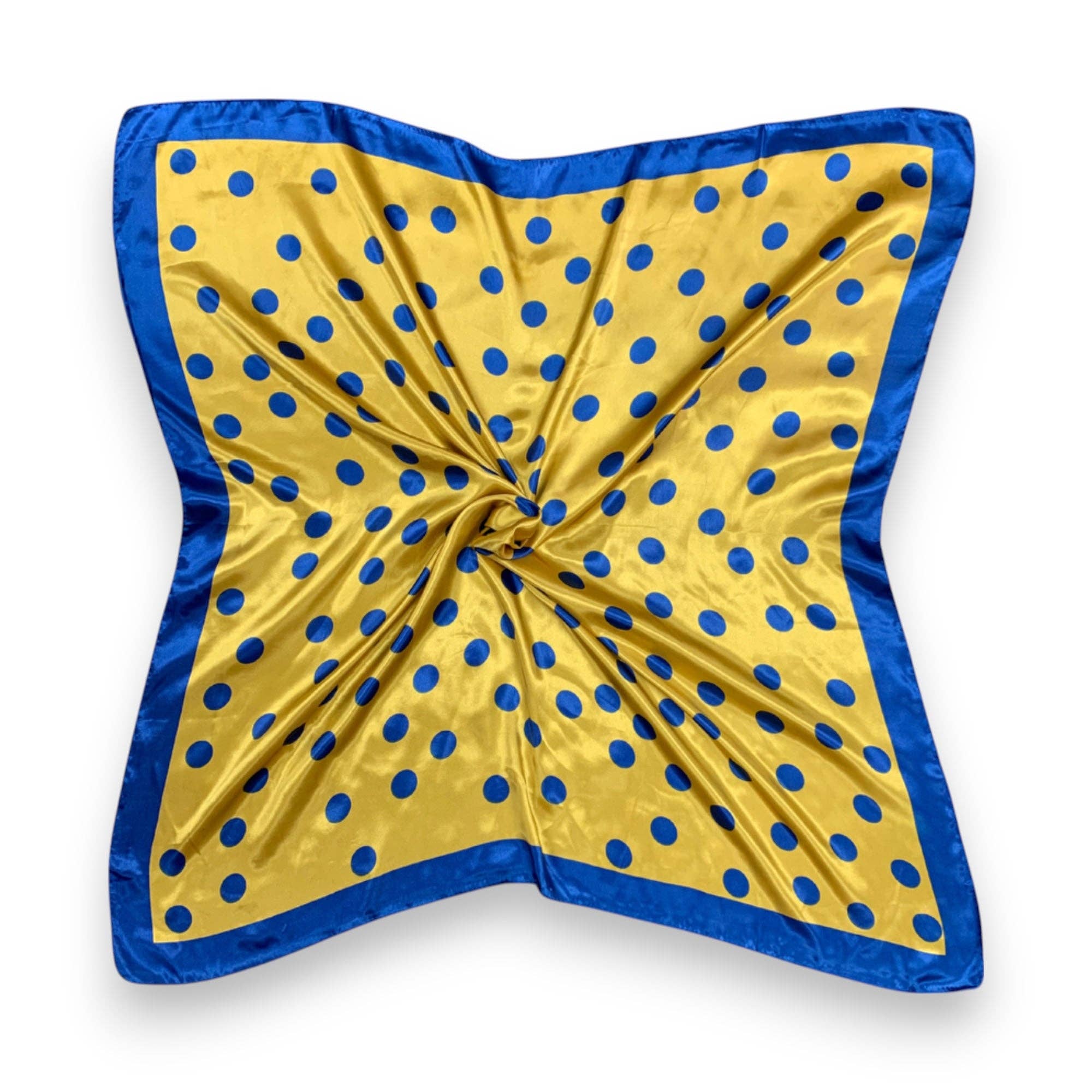 Lili Scarves (US Duty Free) - Wholesale Scarf - Women's - Polka Dot Pattern Silk Touch Square Scarf2