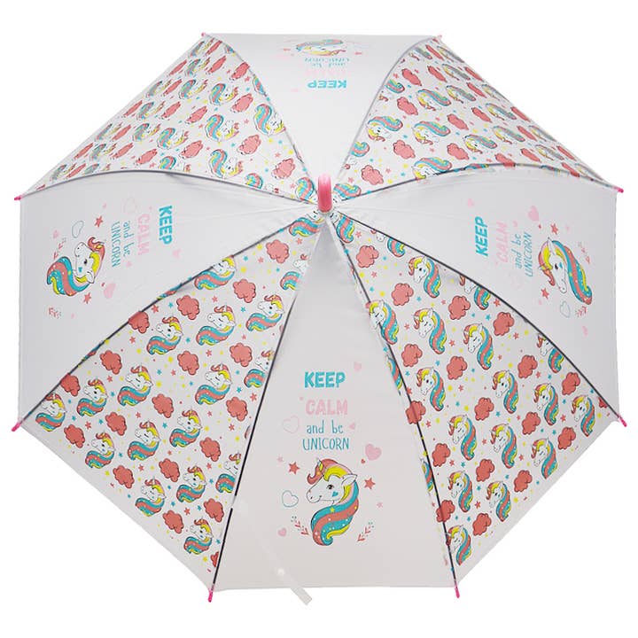 Cap Zone - Wholesale Umbrella - Kids - Kids Unicorn Translucent EVA Auto Umbrella5