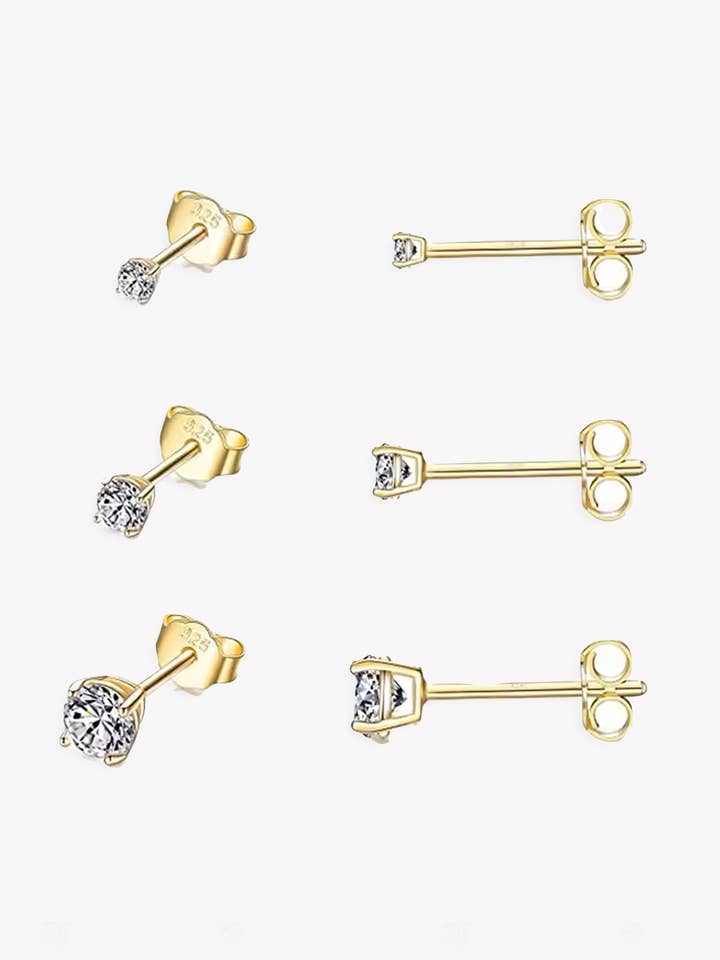 Ensemble de boucles d'oreilles clous pour la vente par Ben Oni Jewelry