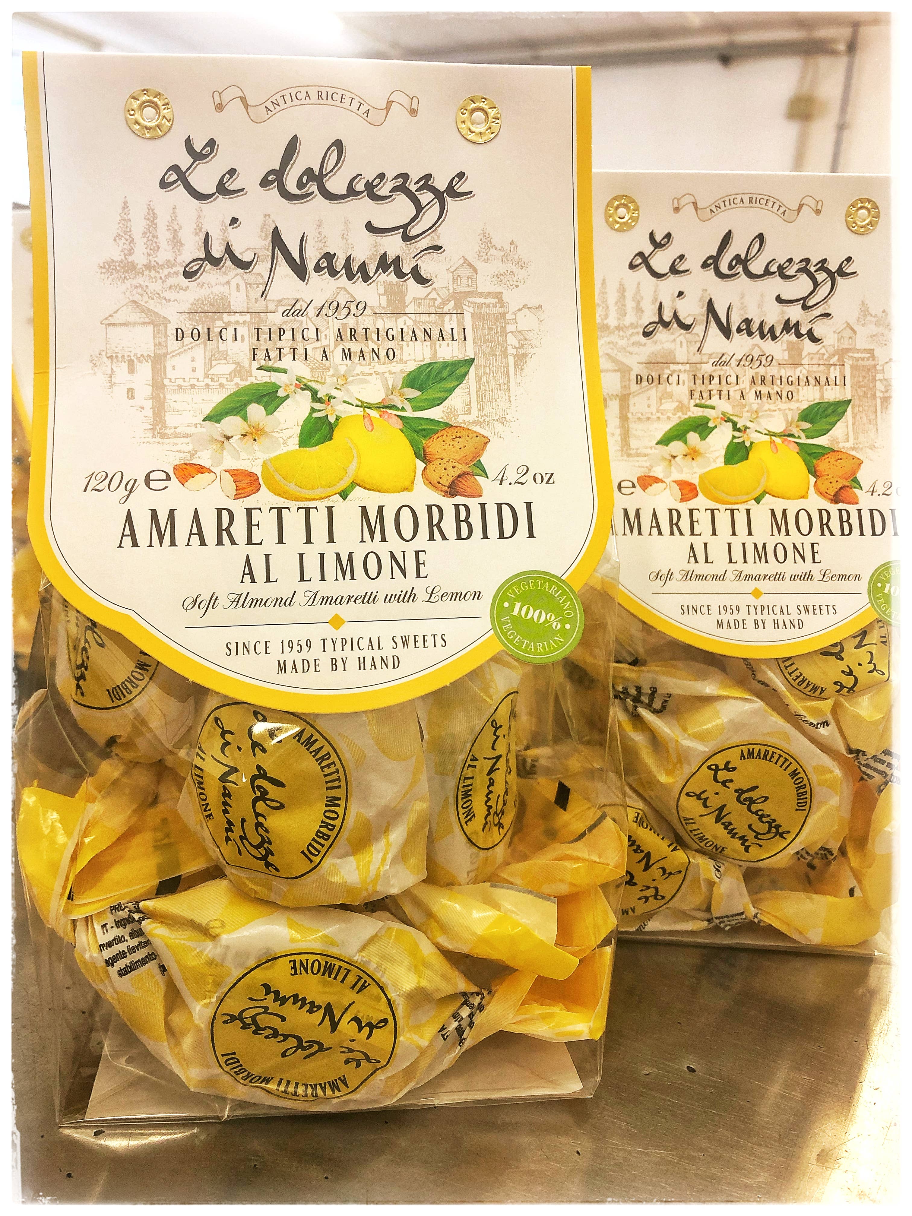 Le Dolcezze di Nanni - Vente Biscuits - 2852 macarons moelleux au citron fabriqués en Italie avec amour1