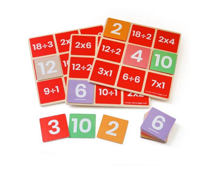 Bigjigs Toys - Vente Jeu de réflexion – enfant - Bingo mathématique - Multiplier et diviser0