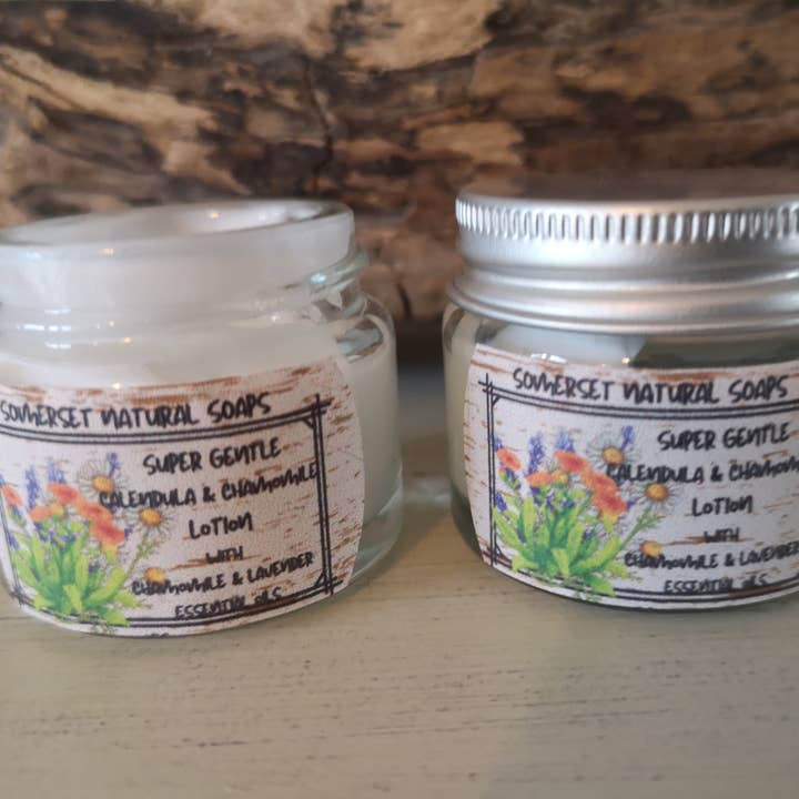 Super Gentle Moisturizer Cream with Lavender & Chamomile Essential oil for wholesale by somerset natural soaps