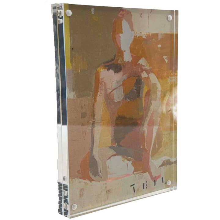 "Golden Hour Figure" Acrylic Framed Print, 5"x7", Limited Edition for wholesale by Teil Duncan