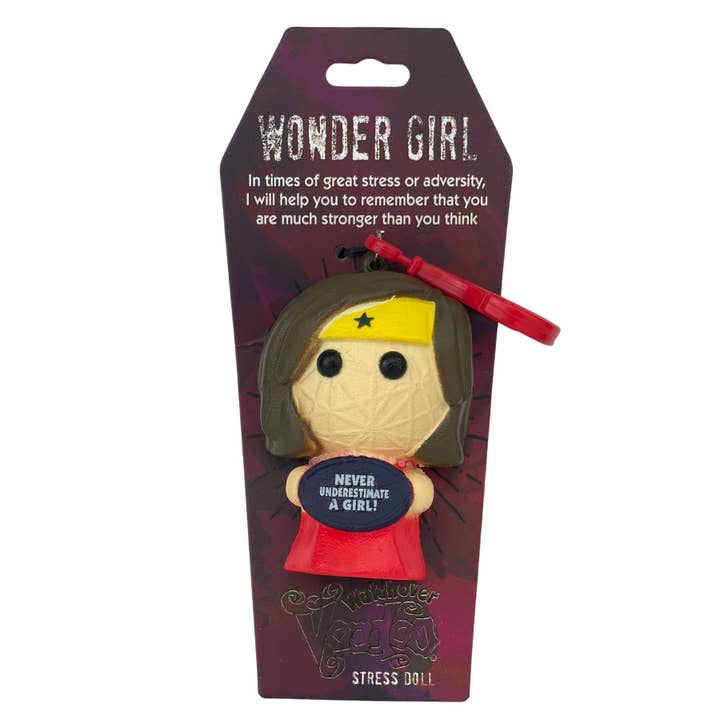 The H&H Group - Wholesale Keychain - Unisex - Watchover Voodoo Stress Doll - Wonder Girl - Keychain