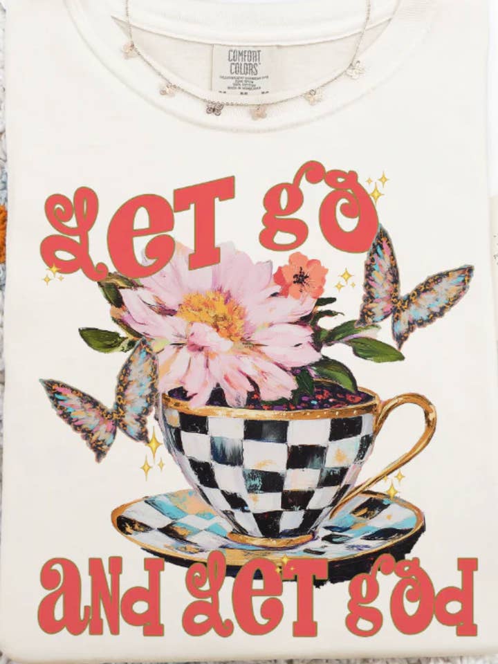 Let Go and Let God Tee for wholesale by Forty One Threads Wholesale