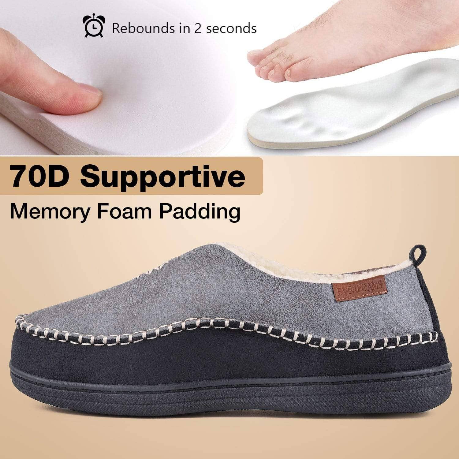 Vera Cosy – Chinelos - Homem por atacado – Chinelos masculinos felpudos sherpa mocassim13