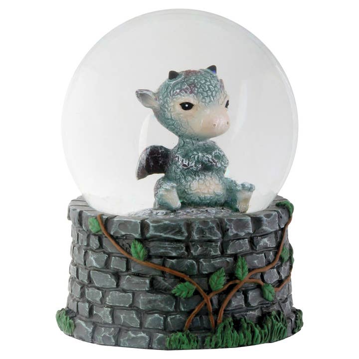 Sulky Dragon Water Globe (65mm) for wholesale by Pacific Trading
