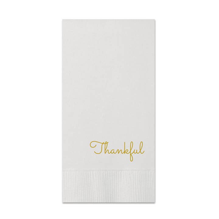 Sunshine Daisy LLC - Wholesale Hand Towel - Thankful Thanksgiving Paper Guest Towels