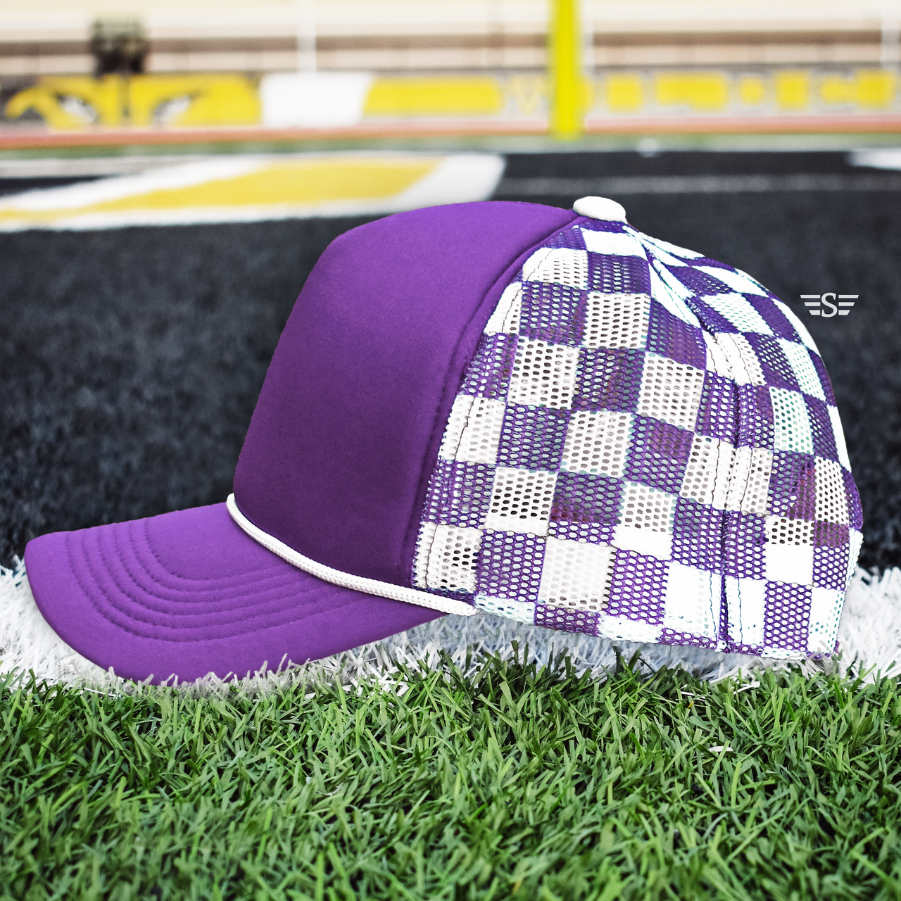 Flying S Company - Wholesale Trucker Hat - Unisex - Checkered Mesh Back Cap34